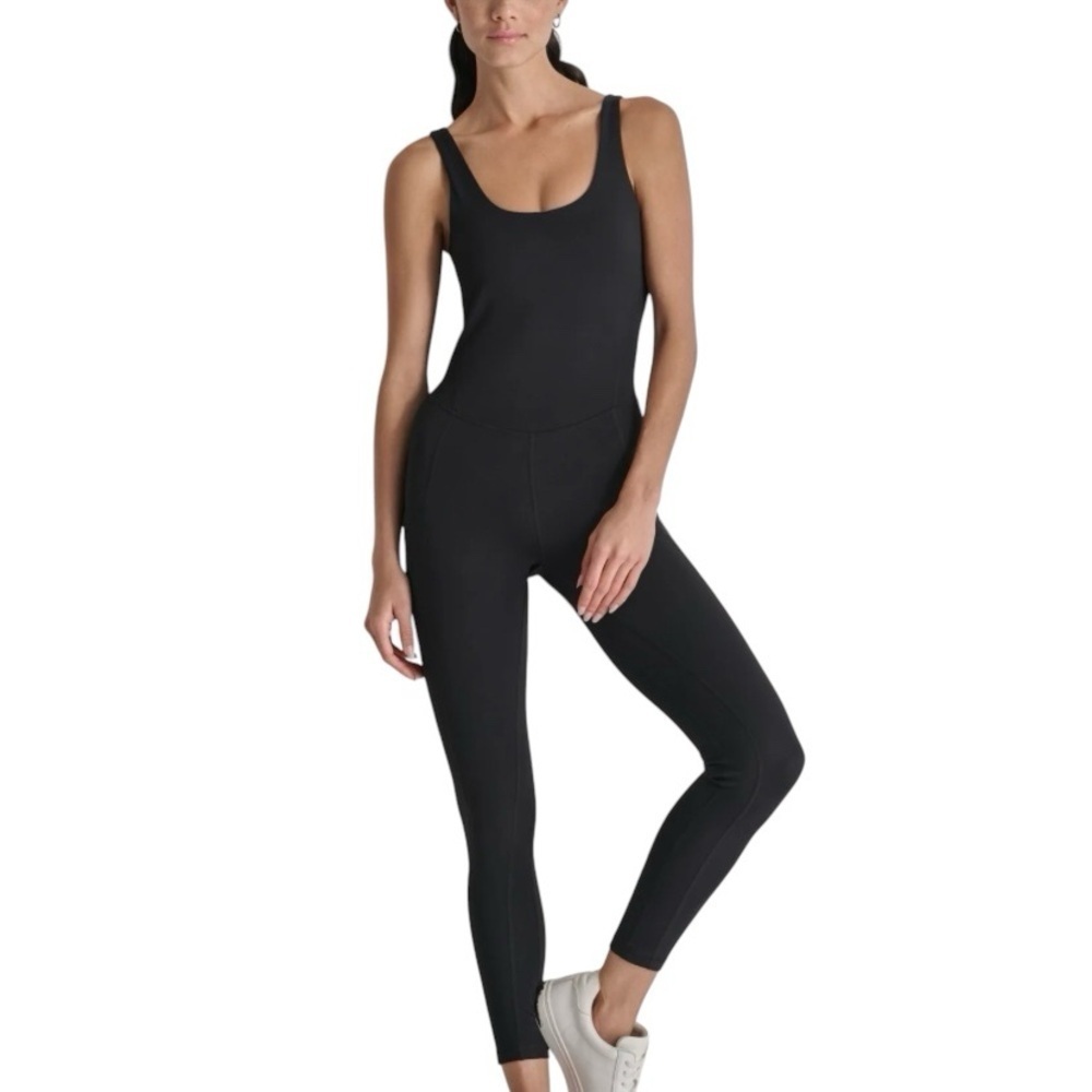 Donna Karan DKNY by Donna Karan sz S/M Stretch Scoop Neckline Sleeveless Unitard